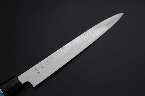 Sukenari Wa Sujihiki Custom Limited Edition, Sukenari HAP-40 Nickel Damascus Wa Sijihiki 240mm (9.4 inch, SCL-700)