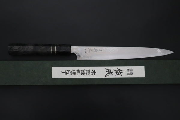 Sukenari Wa Sujihiki Custom Limited Edition, Sukenari HAP-40 Nickel Damascus Wa Sijihiki 240mm (9.4 inch, SCL-701)