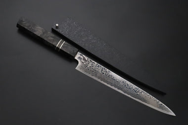 Sukenari Wa Sujihiki Custom Limited Edition, Sukenari HAP-40 Nickel Damascus Wa Sijihiki 240mm (9.4 inch, SCL-701)