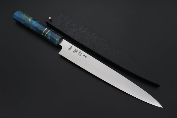 Sukenari Wa Sujihiki SCL-666 VG-XEOS Wa Sujihiki 240mm (9.4 inch) Custom Limited Edition, Sukenari VG-XEOS Clad Wa Sujihiki 240mm (8.2 inch, SCL-666)