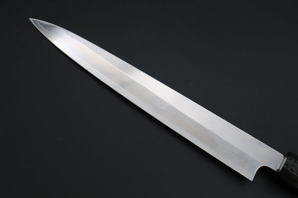 Sukenari Wa Sujihiki SCL-627 VG-XEOS Wa Sujihiki 240mm (9.4 inch) Custom Limited Edition, Sukenari VG-XEOS Clad Wa Sujihiki 240mm - Double Shinogi, Mirror Polish (9.4 inch, SCL-627)