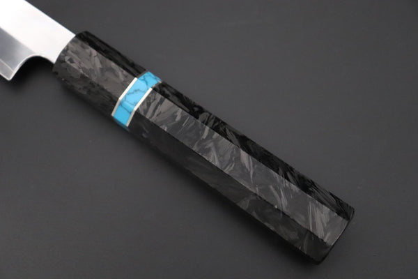 Sukenari Wa Sujihiki SCL-627 VG-XEOS Wa Sujihiki 240mm (9.4 inch) Custom Limited Edition, Sukenari VG-XEOS Clad Wa Sujihiki 240mm - Double Shinogi, Mirror Polish (9.4 inch, SCL-627)
