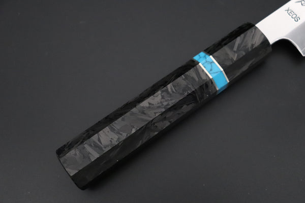 Sukenari Wa Sujihiki SCL-627 VG-XEOS Wa Sujihiki 240mm (9.4 inch) Custom Limited Edition, Sukenari VG-XEOS Clad Wa Sujihiki 240mm - Double Shinogi, Mirror Polish (9.4 inch, SCL-627)