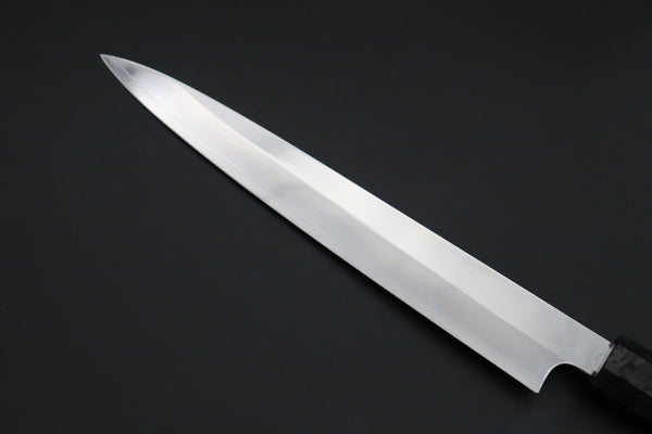 Sukenari Wa Sujihiki SCL-628 VG-XEOS Wa Sujihiki 240mm (9.4 inch) Custom Limited Edition, Sukenari VG-XEOS Clad Wa Sujihiki 240mm - Double Shinogi, Mirror Polish (9.4 inch, SCL-628)