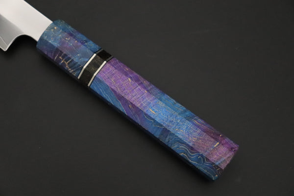 Sukenari Wa Sujihiki SCL-629 VG-XEOS Wa Sujihiki 240mm (9.4 inch) Custom Limited Edition, Sukenari VG-XEOS Clad Wa Sujihiki 240mm - Double Shinogi, Mirror Polish (9.4 inch, SCL-629)