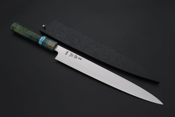Sukenari Wa Sujihiki SCL-668 VG-XEOS Wa Sujihiki 270mm (10.6 inch) Custom Limited Edition, Sukenari VG-XEOS Clad Wa Sujihiki 270mm (10.6 inch, SCL-668)