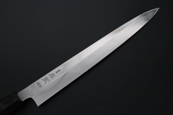Sukenari Wa Sujihiki SCL-631 VG-XEOS Wa Sujihiki 270mm (10.6 inch) Custom Limited Edition, Sukenari VG-XEOS Clad Wa Sujihiki 270mm - Double Shinogi, Mirror Polish (10.6 inch, SCL-631)