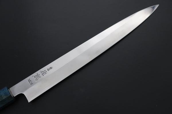 Sukenari Wa Sujihiki SCL-632 VG-XEOS Wa Sujihiki 270mm (10.6 inch) Custom Limited Edition, Sukenari VG-XEOS Clad Wa Sujihiki 270mm - Double Shinogi, Mirror Polish (10.6 inch, SCL-632)