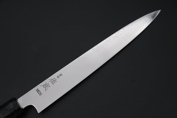 Sukenari Wa Sujihiki SCL-652 VG-XEOS Wa Sujihiki 240mm (9.4 inch) Custom Limited Edition, Sukenari VG-XEOS Nickel Damascus Wa Sujihiki 240mm (9.4 inch, SCL-652)