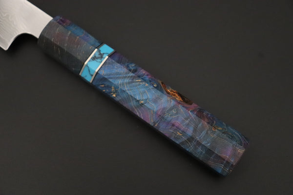 Sukenari Wa Sujihiki SCL-654 VG-XEOS Wa Sujihiki 240mm (9.4 inch) Custom Limited Edition, Sukenari VG-XEOS Nickel Damascus Wa Sujihiki 240mm (9.4 inch, SCL-654)