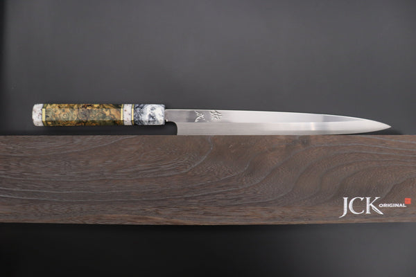 Sukenari Yanagiba Honyaki SG-II HSG-13 Yanagiba 270mm (10.6 Inch) / Right Handed Custom Limited Edition, Sukenari Honyaki SG-II Series HSG-13 Yanagiba 270mm (10.6 Inch, Single Bevel Edge)