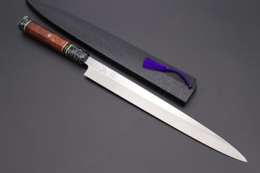 Sukenari Yanagiba Honyaki SG-II HSG-2 Yanagiba 300mm (11.8 Inch) / Right Handed Custom Limited Edition, Sukenari Honyaki SG-II Series HSG-2 Yanagiba 300mm (11.8 Inch, Single Bevel Edge)