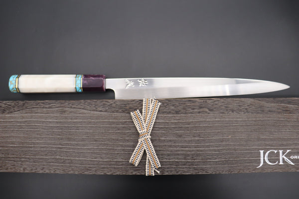 Sukenari Yanagiba Honyaki SG-II HSG-4 Yanagiba 270mm (10.6 Inch) / Right Handed Custom Limited Edition, Sukenari Honyaki SG-II Series HSG-4 Yanagiba 270mm (10.6 Inch, Single Bevel Edge)