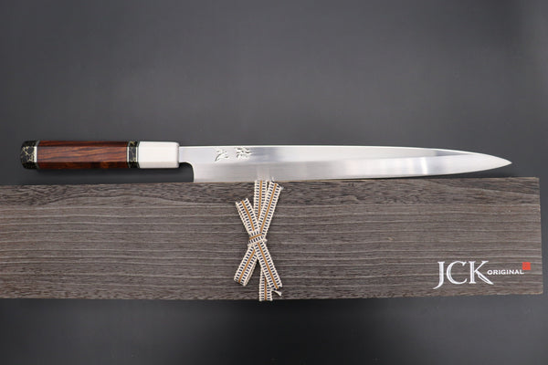 Sukenari Yanagiba Honyaki SG-II HSG-6 Yanagiba 300mm (11.8 Inch) / Right Handed Custom Limited Edition, Sukenari Honyaki SG-II Series HSG-6 Yanagiba 300mm (11.8 Inch, Single Bevel Edge)
