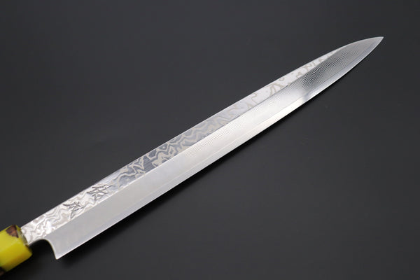 Sukenari Yanagiba SCL-455 SRS-13 Yanagiba300mm (11.8 inch) Custom Limited Edition, Sukenari SRS-13 Nickel Damascus Yanagiba 300mm (11.8 inch, SCL-455)