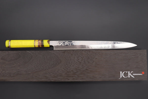 Sukenari Yanagiba SCL-455 SRS-13 Yanagiba300mm (11.8 inch) Custom Limited Edition, Sukenari SRS-13 Nickel Damascus Yanagiba 300mm (11.8 inch, SCL-455)