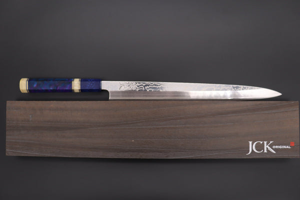 Sukenari Yanagiba SCL-457 SRS-13 Yanagiba330mm (12.9 inch) Custom Limited Edition, Sukenari SRS-13 Nickel Damascus Yanagiba 330mm (12.9 inch, SCL-457)