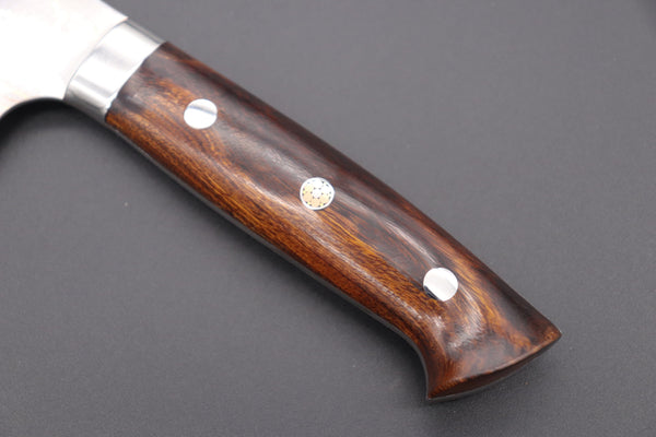 Takeshi Saji Bunka Master Saji Rainbow Damascus Series Bunka 180mm (7 inch, Ironwood Handle)