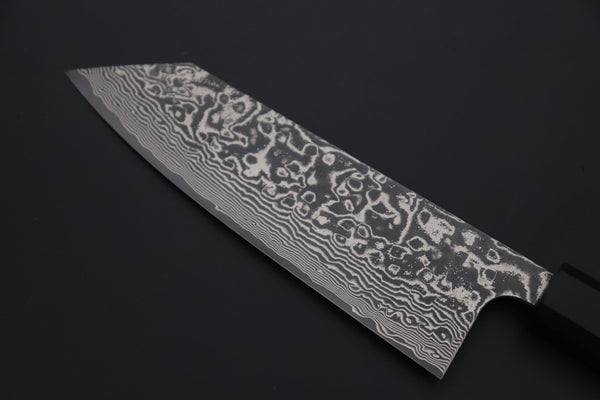 Takeshi Saji Bunka TS-19 Bunka 175mm (6.8 inch) Takeshi Saji R-2 Custom Black Damascus Wa Series TS-19 Bunka 175mm (6.8 Inch)