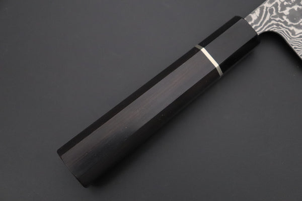 Takeshi Saji Bunka TS-19 Bunka 175mm (6.8 inch) Takeshi Saji R-2 Custom Black Damascus Wa Series TS-19 Bunka 175mm (6.8 Inch)