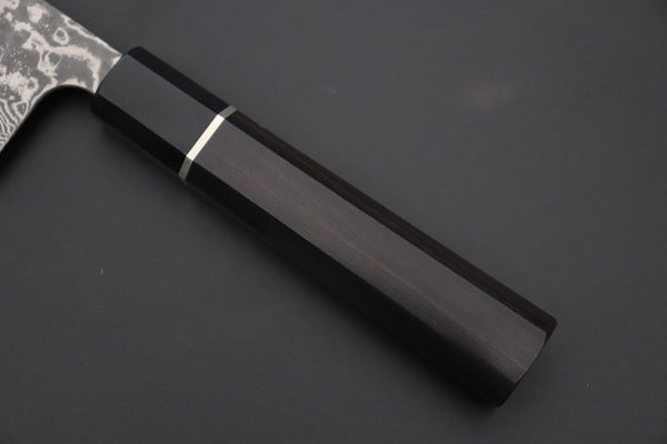 Takeshi Saji Bunka TS-19 Bunka 175mm (6.8 inch) Takeshi Saji R-2 Custom Black Damascus Wa Series TS-19 Bunka 175mm (6.8 Inch)