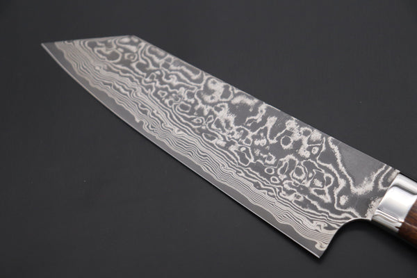 Takeshi Saji Bunka SRD-2BBI Bunka 180mm (7 inch) / Ironwood Handle Takeshi Saji R-2 Custom Black Damascus Wild Series Bunka 180mm (7 inch, Ironwood Handle) SRD-2BBI