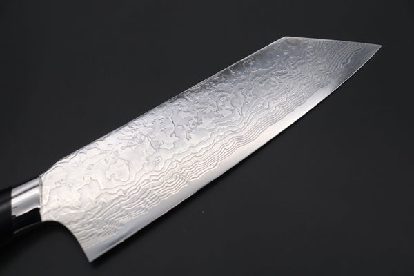 Takeshi Saji Bunka SNRD-4B Bunka 180mm Takeshi Saji R-2 Custom Diamond Damascus Wild Series New Design SNRD-4B Bunka180mm (7 inch, Black Linen Micarta Handle)