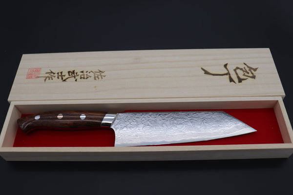 Takeshi Saji Bunka SNRD-4I Bunka 180mm Takeshi Saji R-2 Custom Diamond Damascus Wild Series New Design SNRD-4I Bunka180mm (Ironwood Handle)