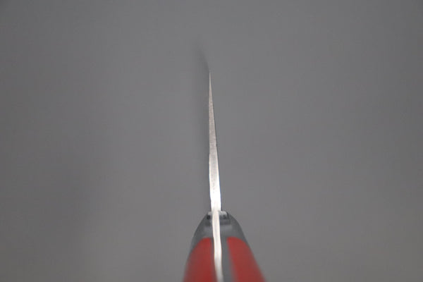 Takeshi Saji Bunka SNRD-4RB Bunka 185mm Takeshi Saji R-2 Custom Diamond Damascus Wild Series New Design SNRD-4RB Bunka180mm (7 inch, Red&Black Linen Micarta Handle)