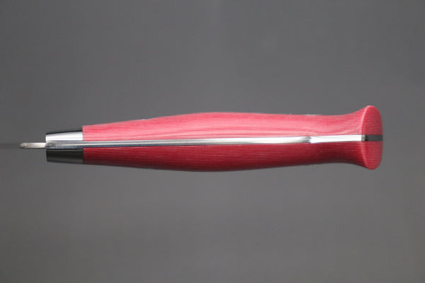 Takeshi Saji Bunka Takeshi Saji SRS-13 Custom Series Bunka 175mm (6.8 inch, Red & White Linen Micarta Handle)