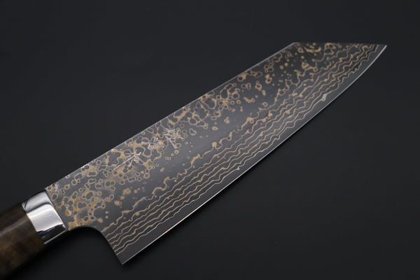 Takeshi Saji Bunka Takeshi Saji SUMMIT ― Limited Edition Custom Series SMT-1078 VG-10W Multi-Colored Golden-Rainbow Damascus Bunka 175mm (6.8 Inch)