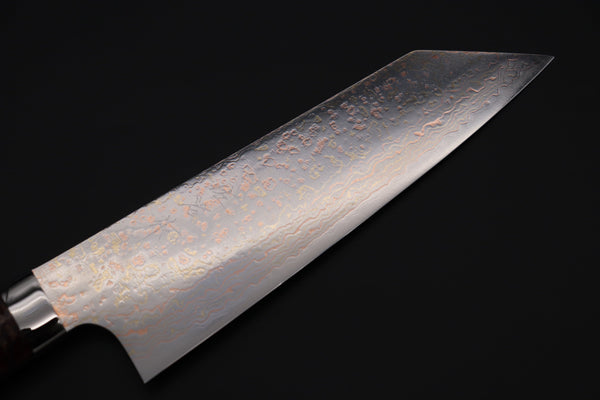 Takeshi Saji Bunka Takeshi Saji SUMMIT ― Limited Edition Custom Series SMT-985 VG-10W磨 Multi-Colored Golden-Rainbow Damascus Bunka 175mm (6.8 Inch)