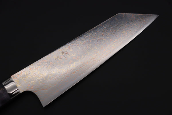 Takeshi Saji Bunka Takeshi Saji SUMMIT ― Limited Edition Custom Series SMT-987 VG-10W磨 Multi-Colored Golden-Rainbow Damascus Bunka 175mm (6.8 Inch)