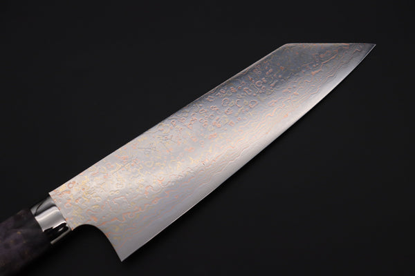 Takeshi Saji Bunka Takeshi Saji SUMMIT ― Limited Edition Custom Series SMT-988 VG-10W磨 Multi-Colored Golden-Rainbow Damascus Bunka 175mm (6.8 Inch)