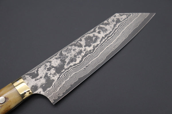 Takeshi Saji Bunka ST-2B Bunka 175mm (6.8 inch) / Stag Bone Handle Takeshi Saji VG-10 Custom Damascus Wild Series Bunka 175mm (6.8 inch, Stag Bone Handle)