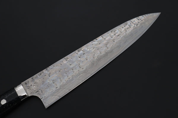 Takeshi Saji Gyuto TS-16 Gyuto240mm (9.4inch) “Ocean Sunshine”: Takeshi Saji VG-10 Hammered Damascus Series TS-16 Gyuto 240mm (9.4 Inch, Black Dupont Corian Handle)