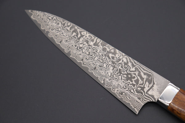 Takeshi Saji Gyuto Takeshi Saji R-2 Custom Black Damascus Wild Series Gyuto (180mm to 270mm, 4 sizes, Ironwood Handle)