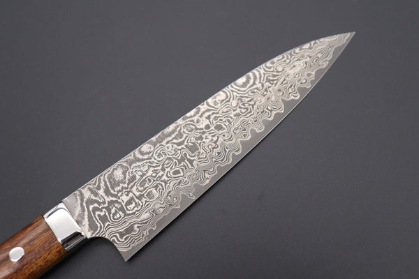 Takeshi Saji Gyuto Takeshi Saji R-2 Custom Black Damascus Wild Series Gyuto (180mm to 270mm, 4 sizes, Ironwood Handle)