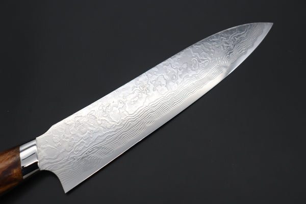 Takeshi Saji Gyuto Takeshi Saji R-2 Custom Diamond Damascus Wild Series New Design Gyuto (210mm and 240mm, Desert Ironwood Handle)