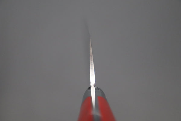 Takeshi Saji Gyuto Takeshi Saji R-2 Custom Diamond Damascus Wild Series New Design Gyuto (210mm and 240mm, Red/Black Linen Micarta Handle)