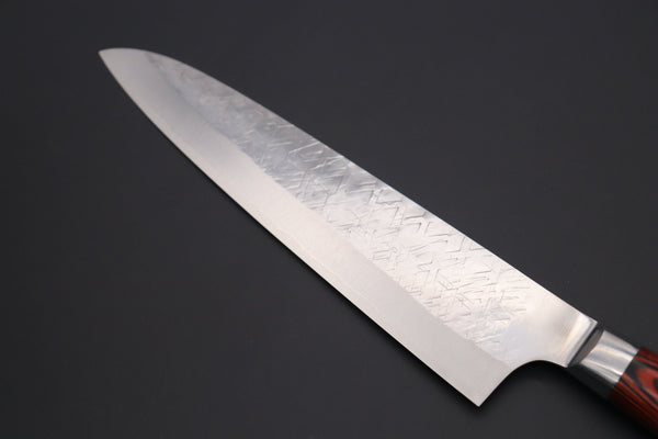 Takeshi Saji Gyuto Takeshi Saji SRS-13 "ARC" Gyuto (210mm and 240mm, 2 Sizes, Red-Pakka Wood Handle)