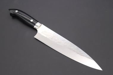 Takeshi Saji Gyuto Takeshi Saji SRS-13 Custom Series Designed By Nomura Gyuto 210mm (8.2 inch, Black Linen Micarta Handle)