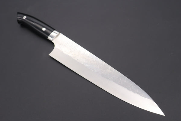 Takeshi Saji Gyuto Takeshi Saji SRS-13 Custom Series Designed By Nomura Gyuto 210mm (8.2 inch, Black Linen Micarta Handle)