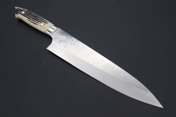 Takeshi Saji Gyuto SRSN-4S Gyuto 240mm (9.4 Inch) Takeshi Saji SRS-13 Custom Series Designed By Nomura Gyuto (210mm and 240mm, 2 Sizes, Stag Bone Handle)