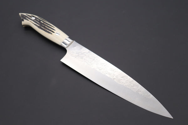 Takeshi Saji Gyuto SRSN-3S Gyuto 210mm (8.2 Inch) Takeshi Saji SRS-13 Custom Series Designed By Nomura Gyuto (210mm and 240mm, 2 Sizes, Stag Bone Handle)