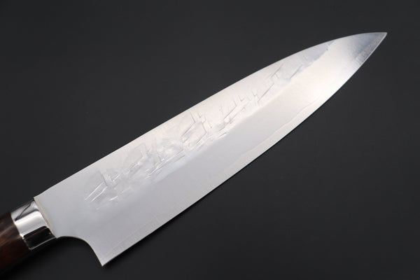 Takeshi Saji Gyuto Takeshi Saji SRS-13 Hammer Forged, Custom Handmade Handle Series Gyuto (210mm and 240mm, 2 Sizes, Ironwood Handle)