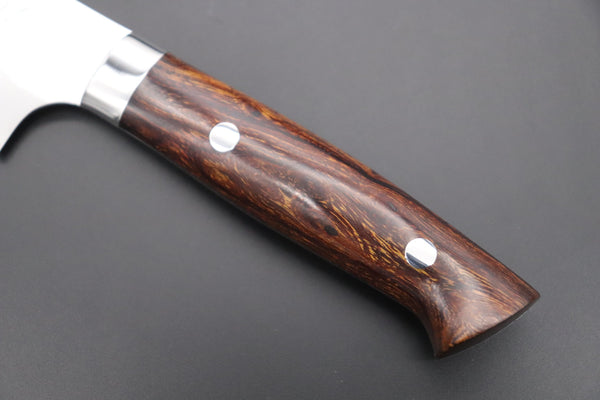 Takeshi Saji Gyuto Takeshi Saji SRS-13 Hammer Forged, Custom Handmade Handle Series Gyuto (210mm and 240mm, 2 Sizes, Ironwood Handle)