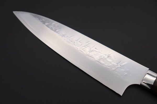 Takeshi Saji Gyuto Takeshi Saji SRS-13 Hammer Forged, Custom Handmade Handle Series Gyuto (210mm and 240mm, 2 Sizes, Ironwood Handle)