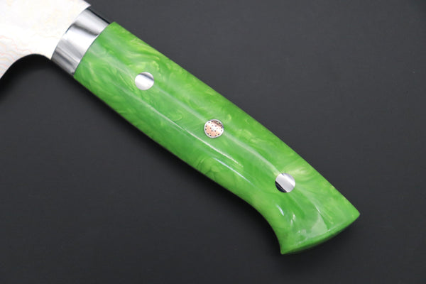 Takeshi Saji Gyuto Takeshi Saji SUMMIT ― Limited Edition Custom Series SMT-1132 VG-10W磨 Multi-Colored Golden-Rainbow Damasto 240mm (9.4 Inch)
