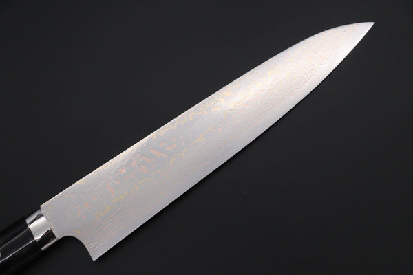 Takeshi Saji Gyuto Takeshi Saji SUMMIT ― Limited Edition Custom Series SMT-1133 VG-10W磨 Multi-Colored Golden-Rainbow Damasto 240mm (9.4 Inch)